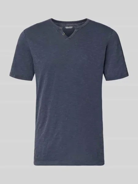 Jack & Jones Koszulki Mężczyzna Niebieski L T-shirt z Krótkim Rękawem z Bawełny Jack&jones granatowy