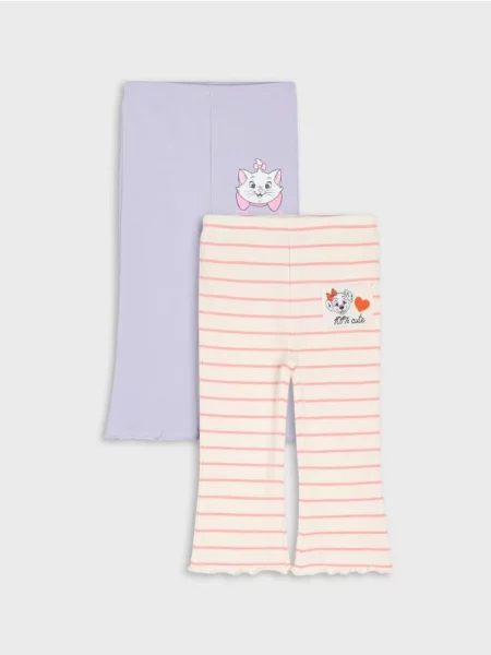 Sinsay legíny flare 2 kusy Disney mid blue modré