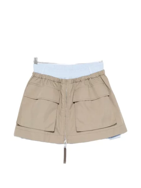 Pantaloni scurți Moschino cu buzunare aplicate cu autograf