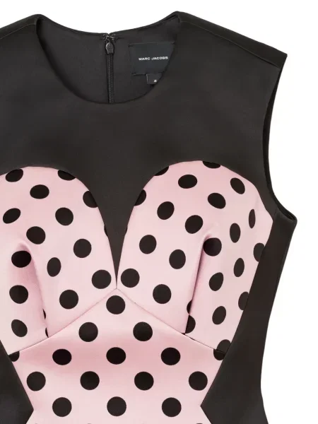 Rochie Marc Jacobs cu buline de costum negru