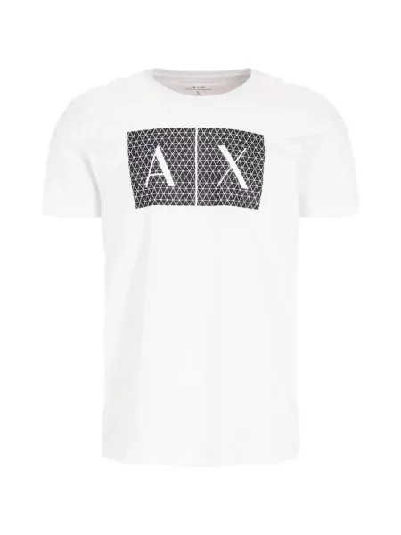 Tricou Armani Exchange cu imagine alb