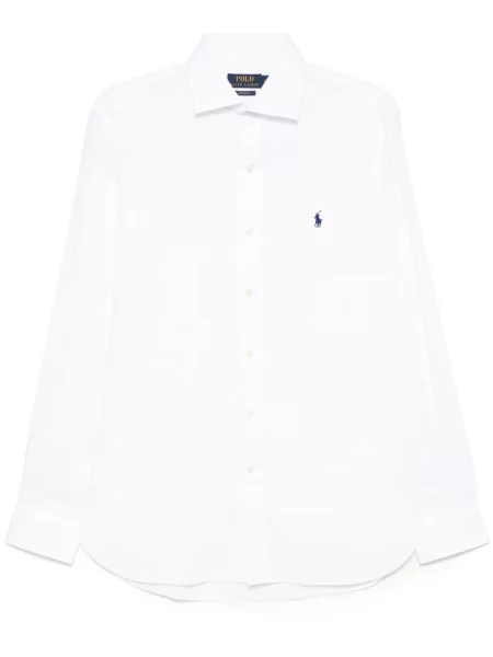 Siuvinėtos polo marškinėliai Polo Ralph Lauren balta