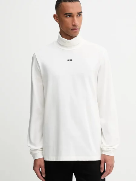 Tricou cu mânecă lungă Hugo alb