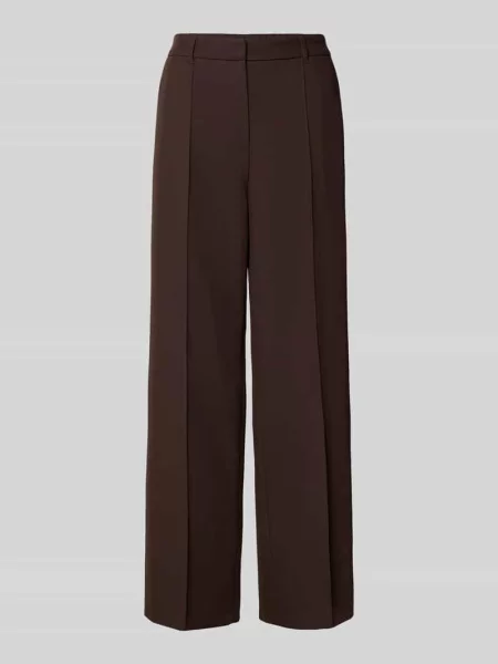 Spodnie garniturowe w kroju regular fit z domieszką S.oliver Black Label czarne