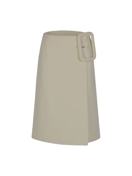 Spódnica midi Ami Paris beżowa