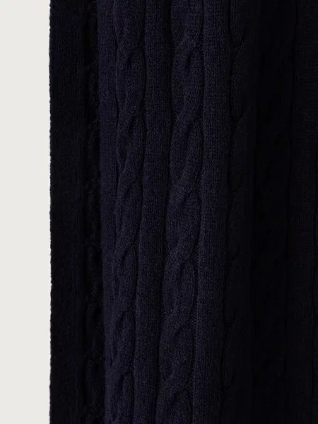 Tommy Hilfiger szalik z wełną granatowa