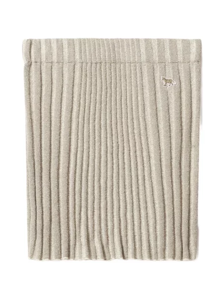 Fusta mini Maison Kitsune tricotate cu autograf
