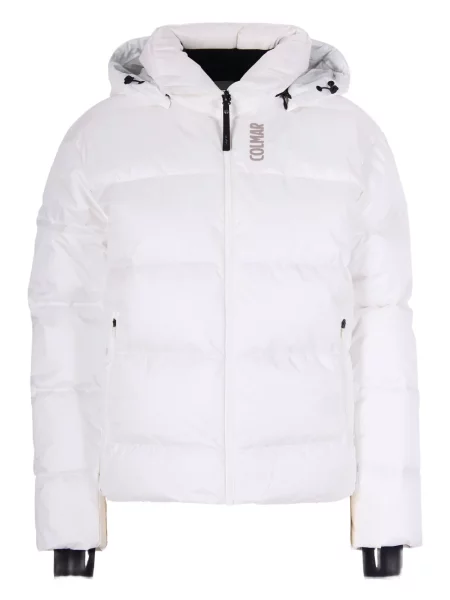 Jeździć na nartach kurtka narciarska Colmar z kapturem biała