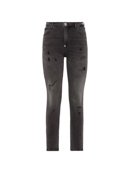 Blugi Philipp Plein rupți gri