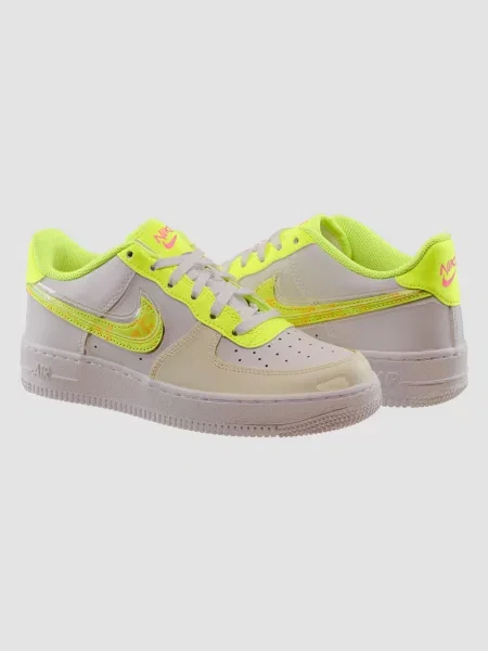 Кожаные кроссовки Nike Air Force 1 белые