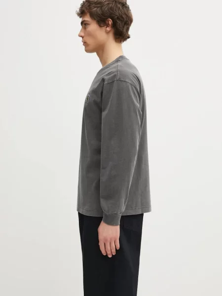 Tricou Carhartt WIP L/S Vista T-Shirt Black Garment Dyed S negru