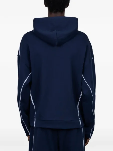 Tricou Adidas cu dungi din dantelă alb