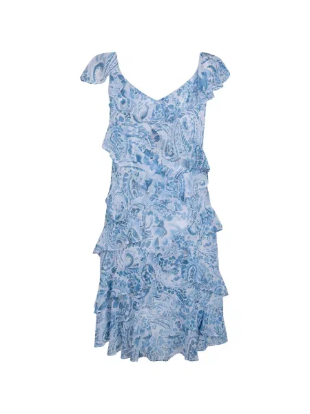 Μίνι φόρεμα Lauren Ralph Lauren με σχέδιο paisley μπλε