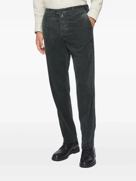 Pantaloni Kiton de catifea cord gri
