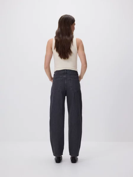 Reserved Джинси mom fit сірий