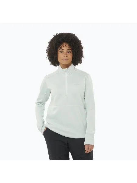 Bluză de trekking pentru femei Salomon Essential Midwarm HZ misty blue albastru