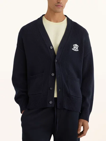 Reiss Svetr Coates tmavě modrá