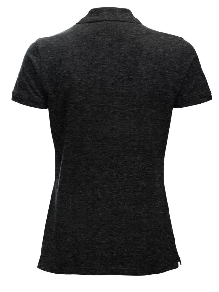 Clique Classic Marion S/S polo anthracite melange nowoczesny krój szara