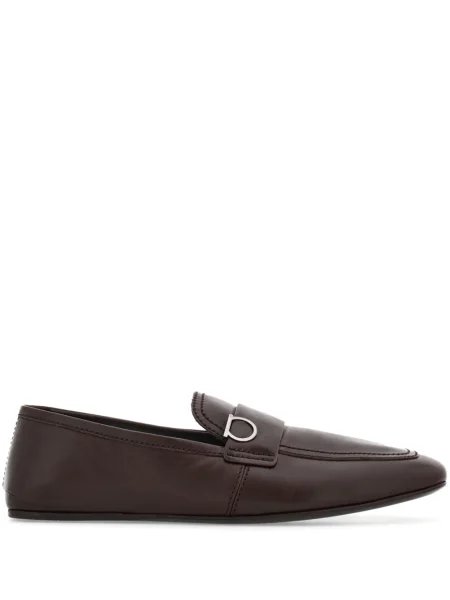 Δερμάτινα σκαρπινια Ferragamo καφέ