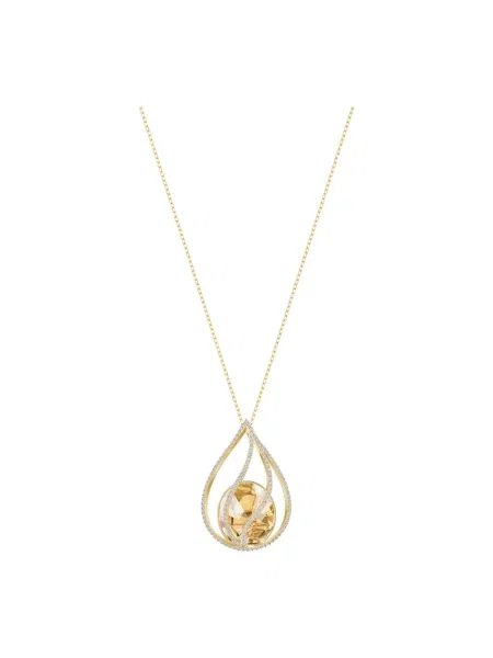 Naszyjnik Swarovski żółty