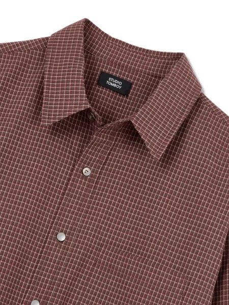 Cămașă în carouri Studio Tomboy maro