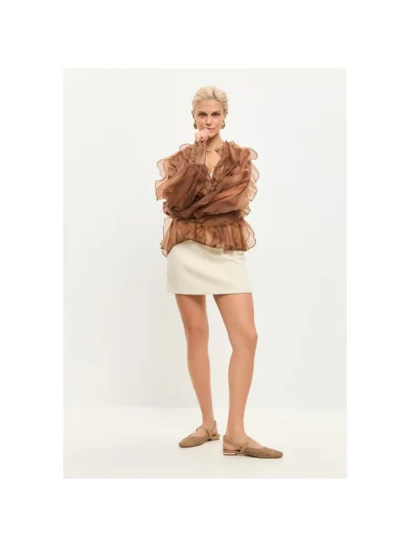 Balerinki Cesare Gaspari beżowe