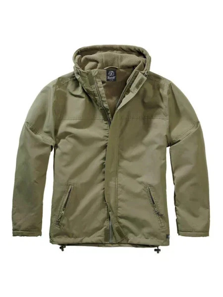 Kurtka turystyczna Brandit Frontzip Windbreaker Olive zielona