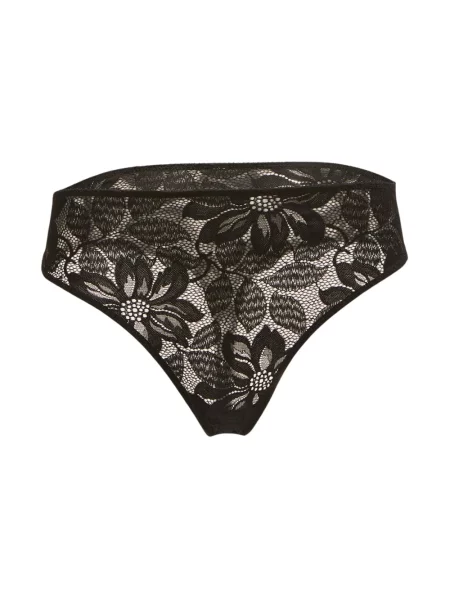 Stringi Wolford koronkowe czarne