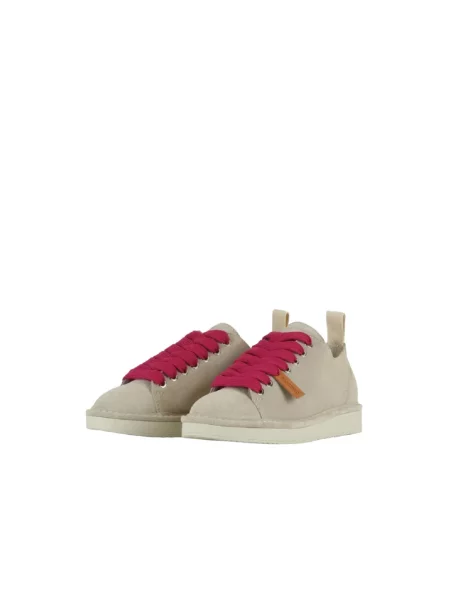 Sneakersy Panchic sznurowane zamszowe beżowe