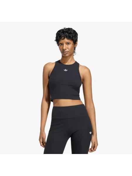 Tílko adidas Essentials Rib Tank Top Black M černé