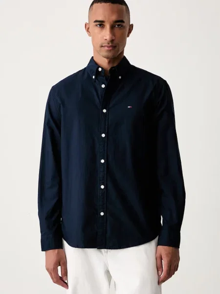 Tommy Jeans cămașă pentru bărbați din albastru