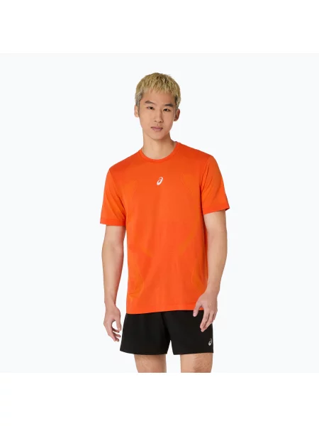 Tricou de alergare pentru bărbați ASICS Road Seamless Top energy orange portocaliu