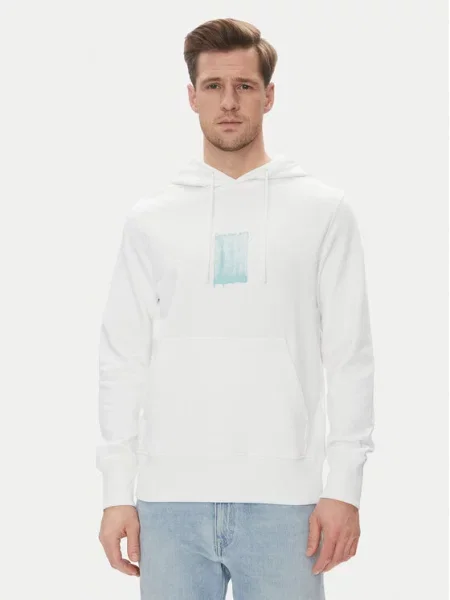 Calvin Klein Jeans Bluza Brush Stroke biały