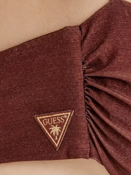 Top Guess cu volane maro