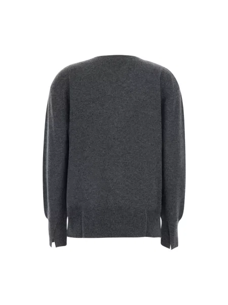 Sweter Semicouture z kaszmiru szary