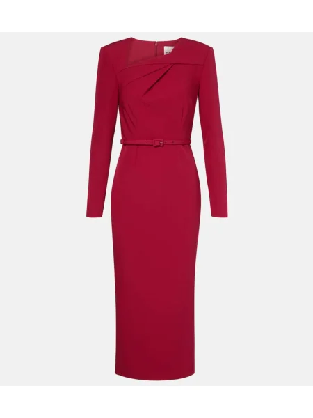 Rochie midi Roland Mouret până la genunchi de costum roz
