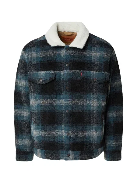 LEVI'S ® Geacă de primăvară-toamnă JERO safir / gri deschis / negru alb