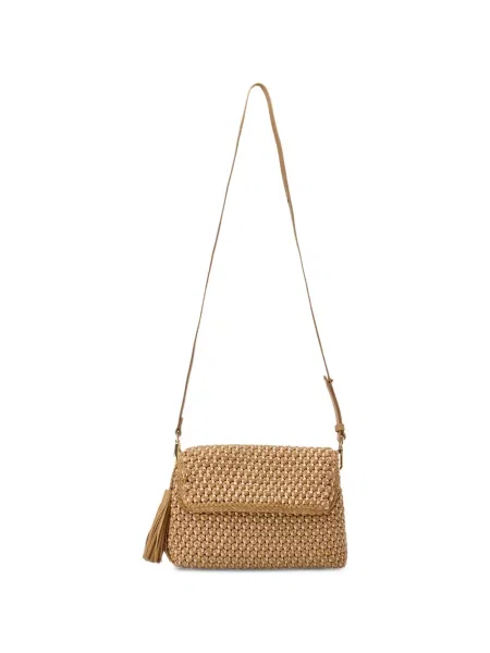 Geanta crossbody Lottusse din piele maro