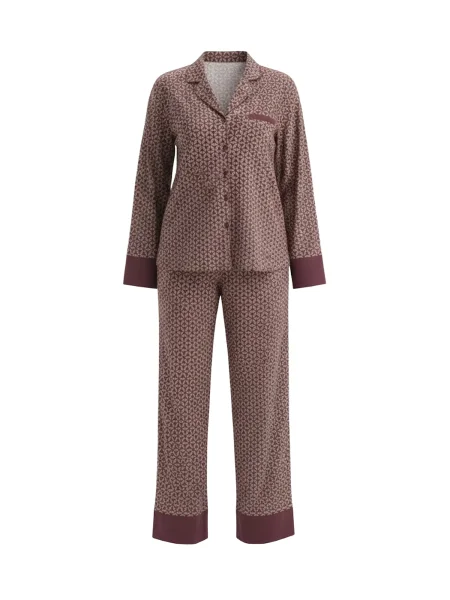 Dagi Pijama / ciocolatiu / ciclam bej