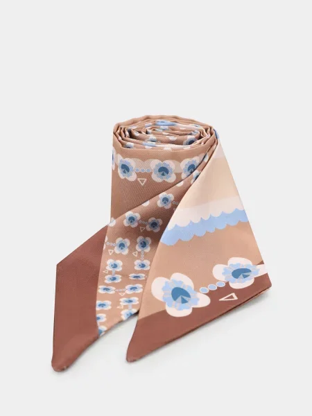 Платок Emmelie Delage X Intertop коричневый
