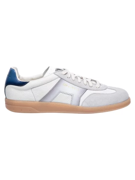 Sneakersy Santoni eleganckie białe