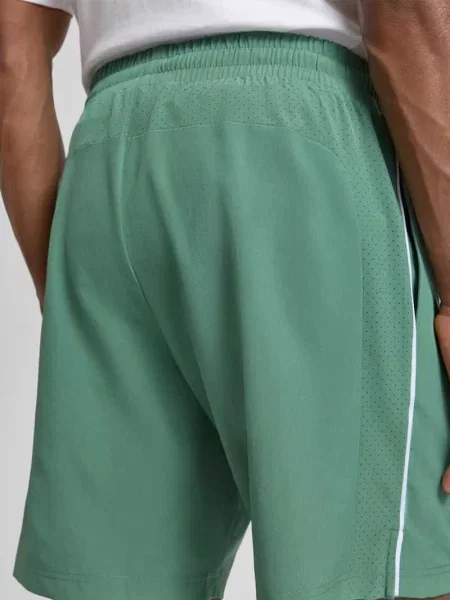 Szorty z elastycznym pasem i logo Ea7 Emporio Armani zielone
