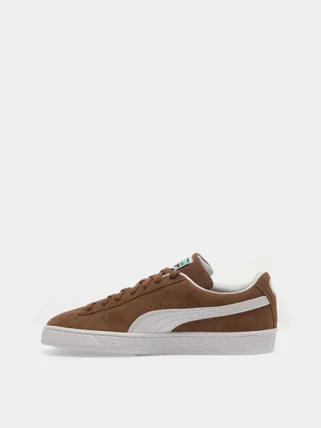Замшевые классические кеды Puma коричневые
