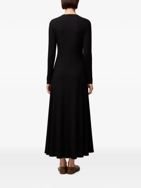 Rochie maxi Retori cu glugă negru
