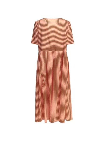 Rochie midi Apuntob cu dungi roșu