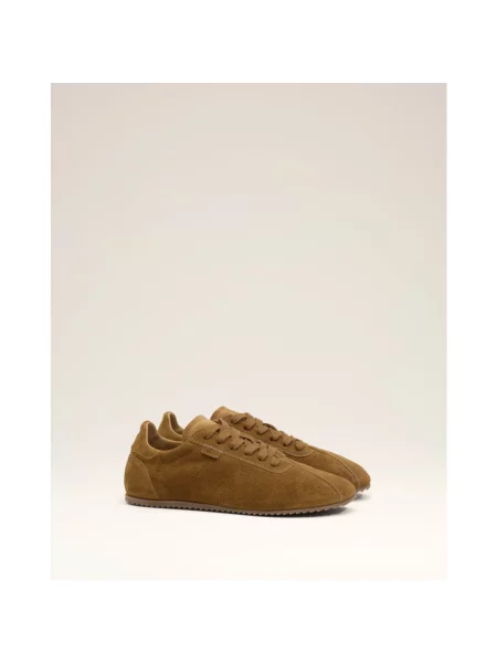 Sneakersy Ami Paris skórzane brązowe