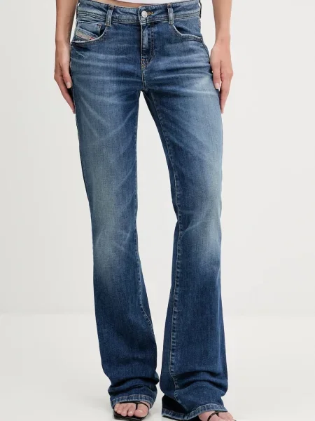 Diesel jeans D-EBBEY high waist albastru