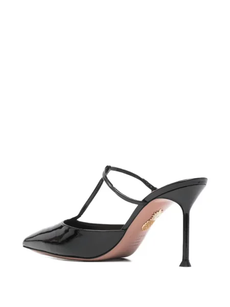 Papuci tip mules Aquazzura negru