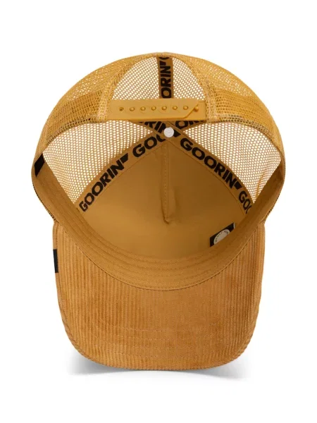 Goorin Bros шапка trucker от джинсова материя Corduroy Boss жълто
