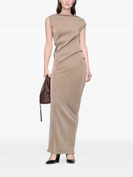 Rochie maxi Maison Margiela tricotate drapată